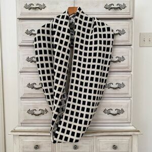 J. Crew Windowpane Wool Scarf